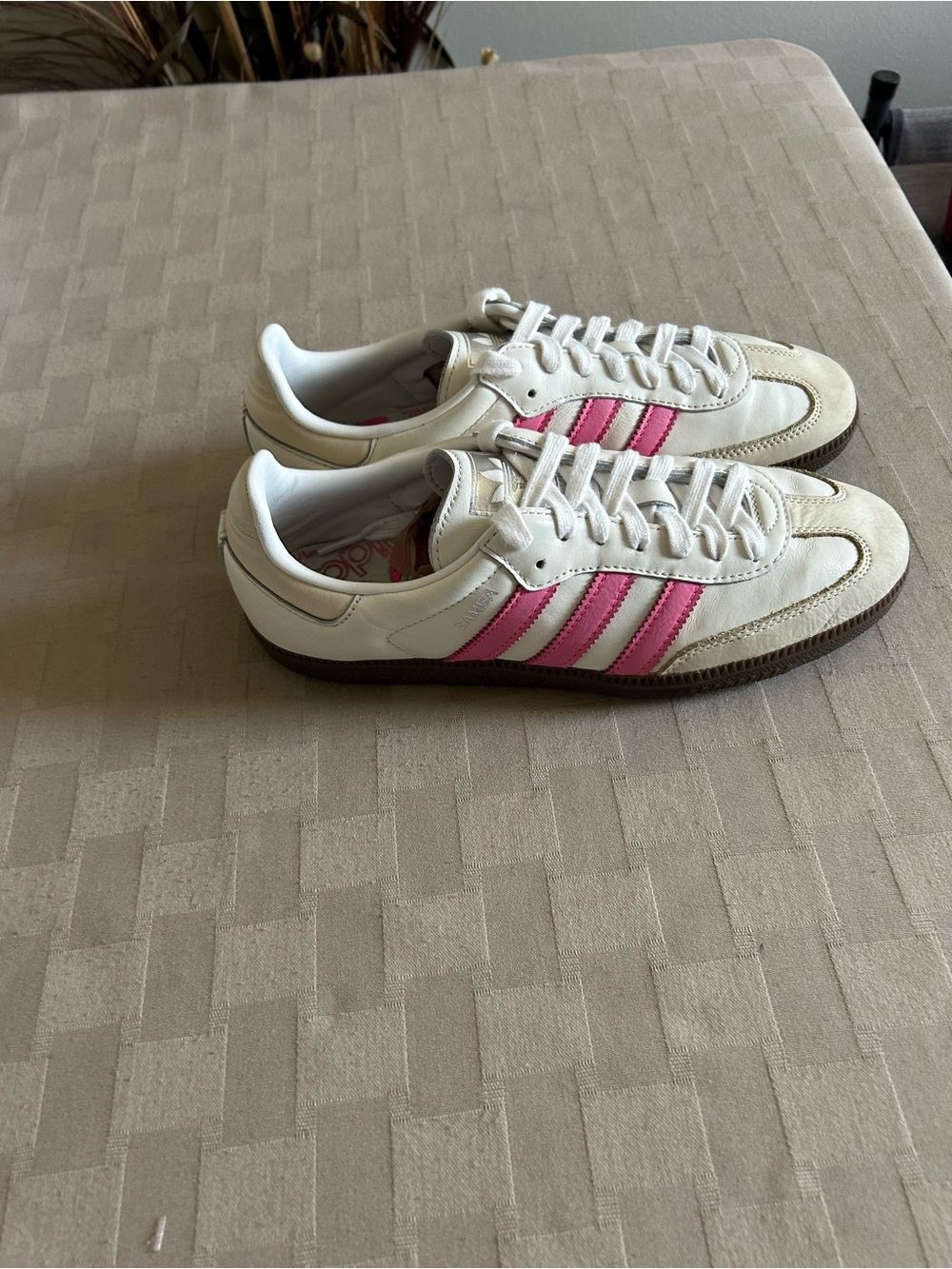 Adidas Samba OG Lucid Pink Sneakers - Cloud White/Rose Pink - Picture 6 of 15